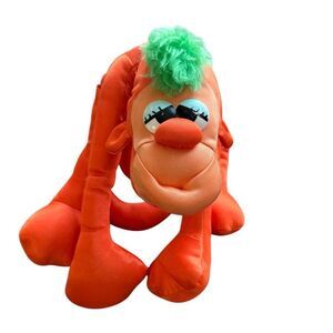 RARE Lanky Doodles 1990 vintage orange monkey stuffed animal toy collectors item